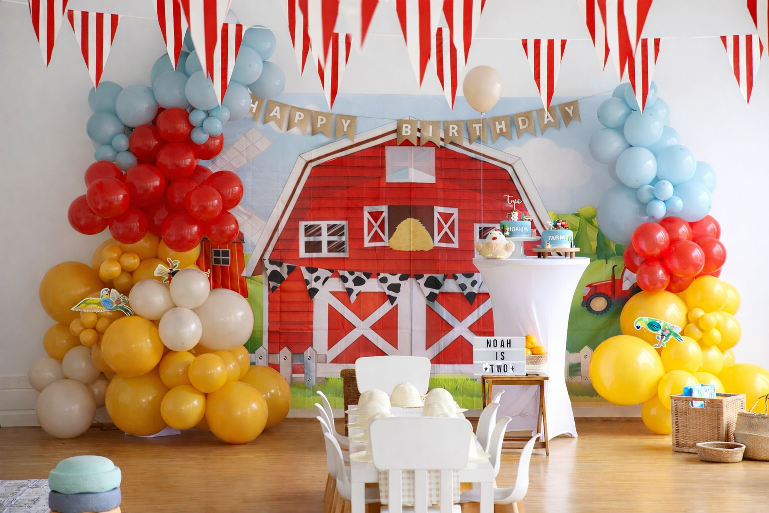 Geburtstagsdekoration mit Ballongirlanden — The Confetti Atelier